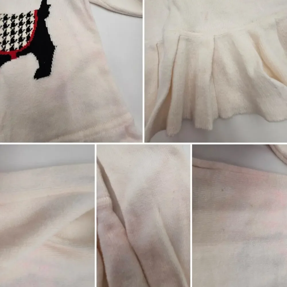 9 Piece Gap Girl's 4/5 Red/White/Black Scottie Dog Dress, Pants, & Tops Lot
